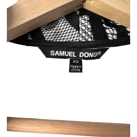 Samuel Dong Dress midi mini black white luxu Zipper elegant formal midi XS - Picture 6 of 16